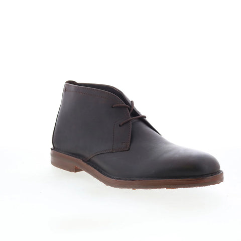T.B. Phelps 30-2162 Mens Brown Leather Lace Up Chukkas Boots