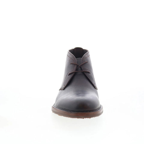 T.B. Phelps 30-2162 Mens Brown Leather Lace Up Chukkas Boots