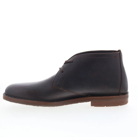 T.B. Phelps 30-2162 Mens Brown Leather Lace Up Chukkas Boots