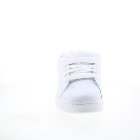 DC Court Graffik 300529-WHT Mens White Leather Skate Inspired Sneakers Shoes