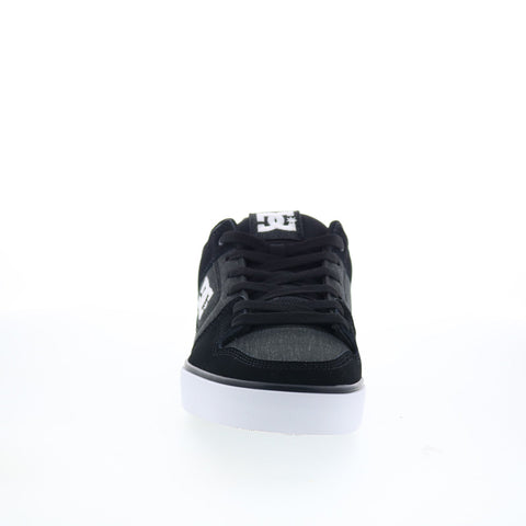 DC Pure 300660-KWT Mens Black Nubuck Lace Up Skate Inspired Sneakers Shoes