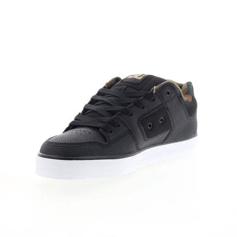 DC Pure 300660-XKKG Mens Black Leather Skate Inspired Sneakers Shoes