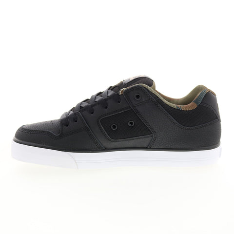 DC Pure 300660-XKKG Mens Black Leather Skate Inspired Sneakers Shoes