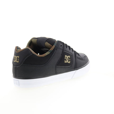 DC Pure 300660-XKKG Mens Black Leather Skate Inspired Sneakers Shoes