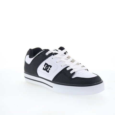 DC Pure 300660-XKWK Mens Black Leather Skate Inspired Sneakers Shoes