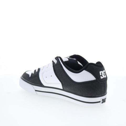 DC Pure 300660-XKWK Mens Black Leather Skate Inspired Sneakers Shoes