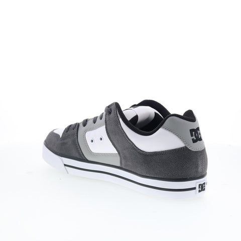 DC Pure 300660-XSSW Mens Gray Suede Skate Inspired Sneakers Shoes