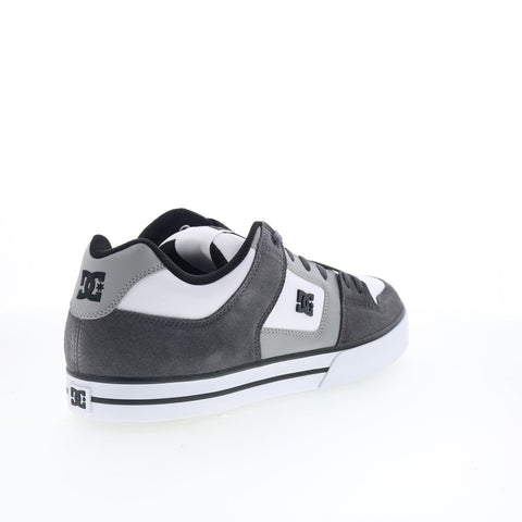 DC Pure 300660-XSSW Mens Gray Suede Skate Inspired Sneakers Shoes