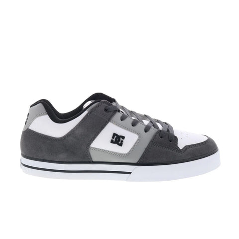DC Pure 300660-XSSW Mens Gray Suede Skate Inspired Sneakers Shoes
