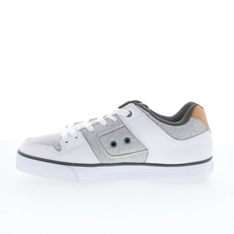 DC Pure 300660-XSWS Mens White Leather Skate Inspired Sneakers Shoes