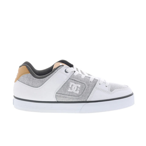 DC Pure 300660-XSWS Mens White Leather Skate Inspired Sneakers Shoes