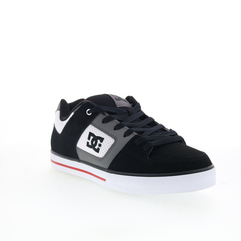 DC Pure 300660-XWKR Mens Black Nubuck Skate Inspired Sneakers Shoes