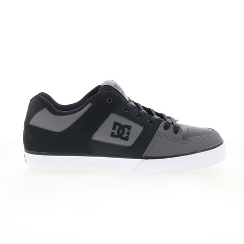 DC Pure 300660 Mens Gray Nubuck Lace Up Skate Inspired Sneakers Shoes