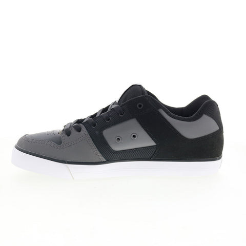 DC Pure 300660 Mens Gray Nubuck Lace Up Skate Inspired Sneakers Shoes