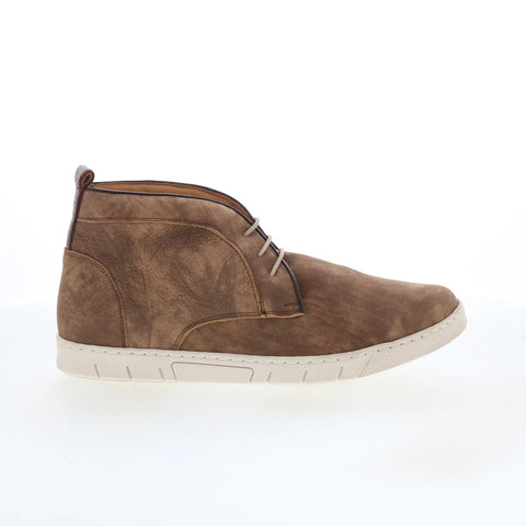 T.B. Phelps 3017-9-100 Mens Brown Leather Lace Up Chukkas Boots