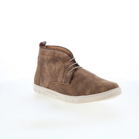 T.B. Phelps 3017-9-100 Mens Brown Leather Lace Up Chukkas Boots