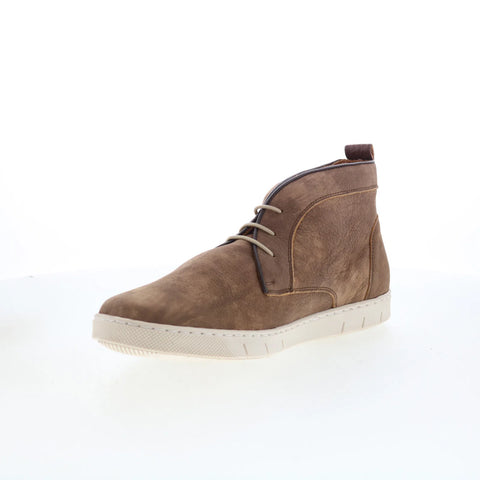 T.B. Phelps 3017-9-100 Mens Brown Leather Lace Up Chukkas Boots