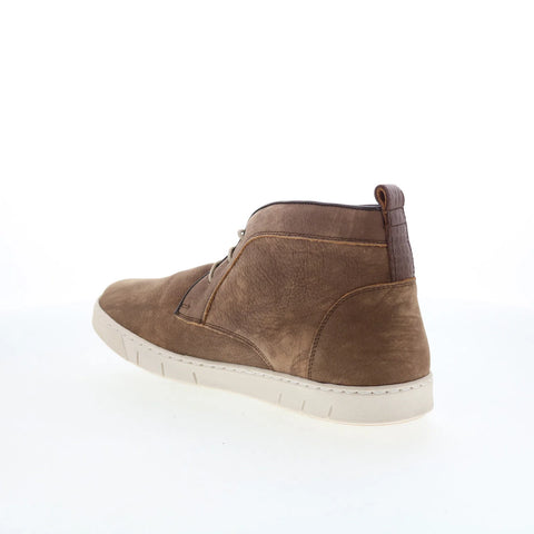 T.B. Phelps 3017-9-100 Mens Brown Leather Lace Up Chukkas Boots