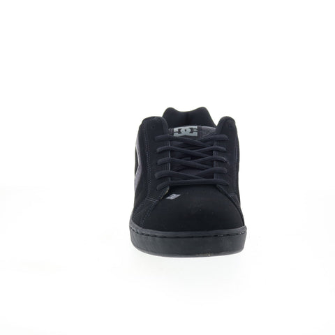 DC Net SE 302297 Mens Black Nubuck Lace Up Skate Inspired Sneakers Shoes