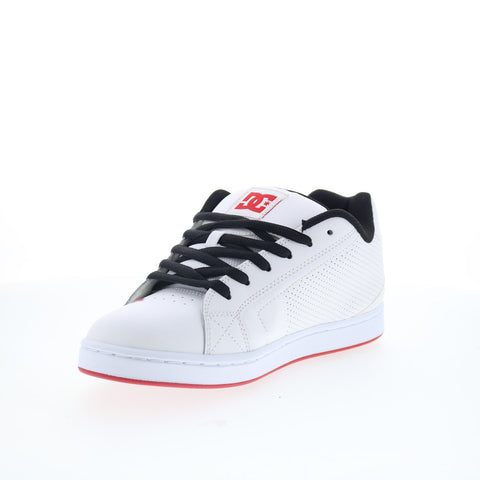 DC Net 302361-WTK Mens White Leather Skate Inspired Sneakers Shoes
