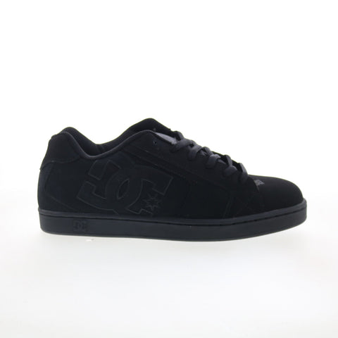DC Net 302361 Mens Black Nubuck Skate Inspired Sneakers Shoes