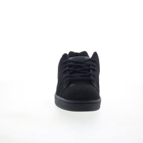 DC Net 302361 Mens Black Nubuck Skate Inspired Sneakers Shoes