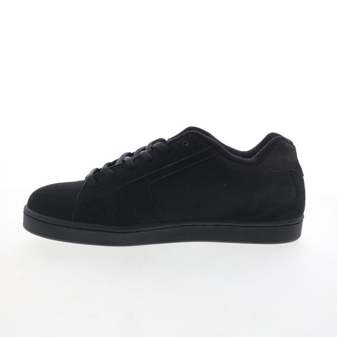 DC Net 302361 Mens Black Nubuck Skate Inspired Sneakers Shoes