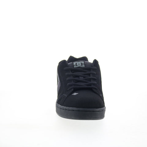 DC Net 302361 Mens Black Nubuck Lace Up Skate Inspired Sneakers Shoes
