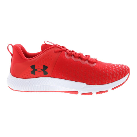 Under Armour Charged Engage 2 Mens Red Canvas Athletic Cross Training Shoes