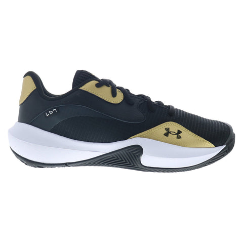 Under Armour Lockdown 7 Low 3027646-001 Mens Black Athletic Basketball Shoes