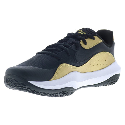 Under Armour Lockdown 7 Low 3027646-001 Mens Black Athletic Basketball Shoes