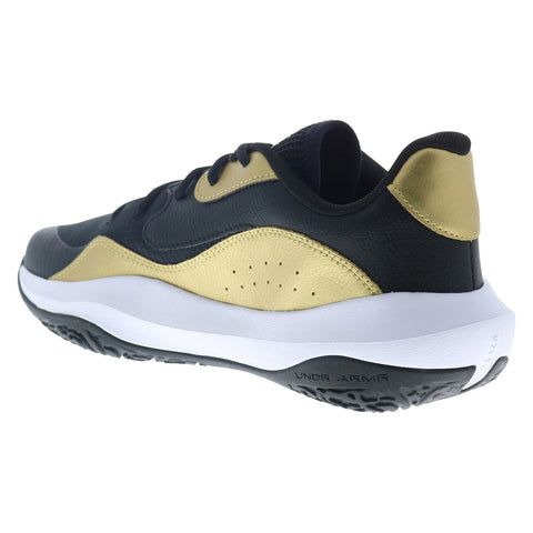 Under Armour Lockdown 7 Low 3027646-001 Mens Black Athletic Basketball Shoes