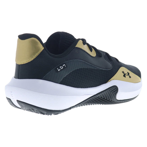 Under Armour Lockdown 7 Low 3027646-001 Mens Black Athletic Basketball Shoes