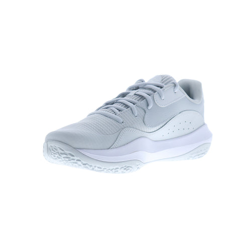 Under Armour Lockdown 7 Low 3027646-101 Mens Gray Athletic Basketball Shoes