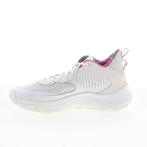 Under Armour Curry 3Z 24 Suede Mens Beige Canvas Athletic Basketball Shoes