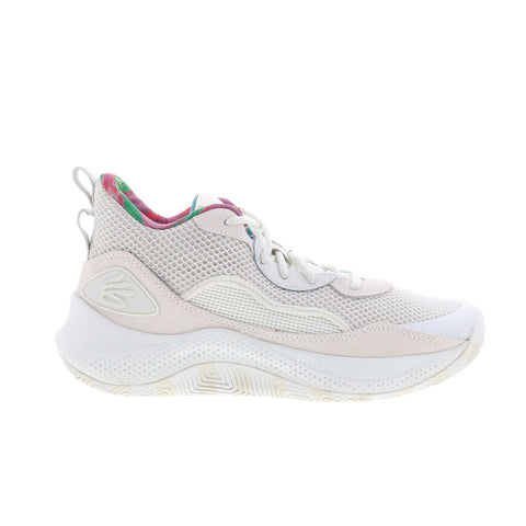 Under Armour Curry 3Z 24 Suede Mens Beige Canvas Athletic Basketball Shoes