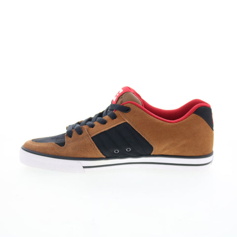 DC Course 302880 Mens Brown Suede Lace Up Skate Inspired Sneakers Shoes