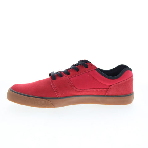 DC Tonik S 302890 Mens Red Suede Lace Up Skate Inspired Sneakers Shoes