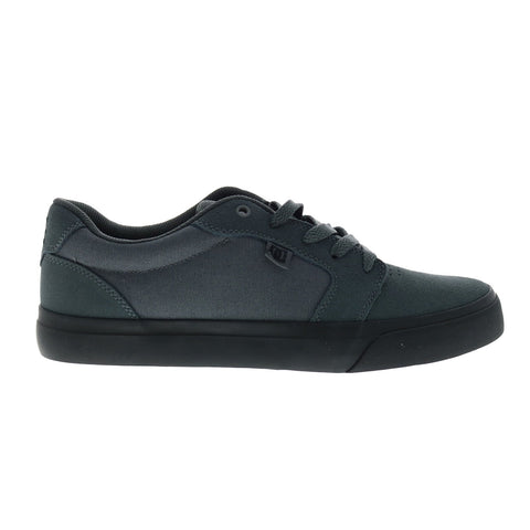 DC Anvil 303190-DGB Mens Gray Suede Lace Up Skate Inspired Sneakers Shoes