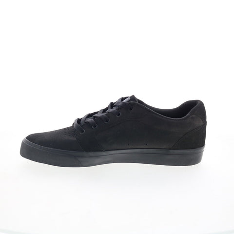 DC Anvil 303190 Mens Black Nubuck Lace Up Skate Inspired Sneakers Shoes