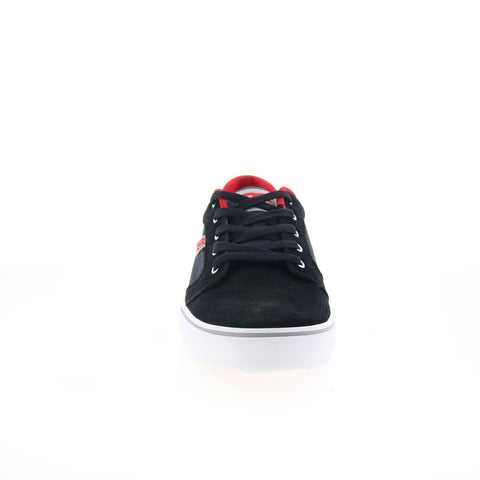 DC Anvil 303190 Mens Black Suede Lace Up Skate Inspired Sneakers Shoes