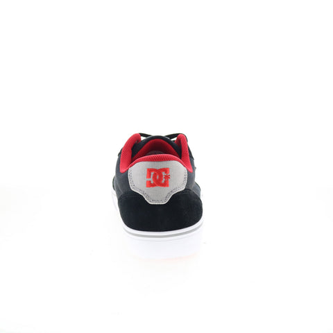 DC Anvil 303190 Mens Black Suede Lace Up Skate Inspired Sneakers Shoes