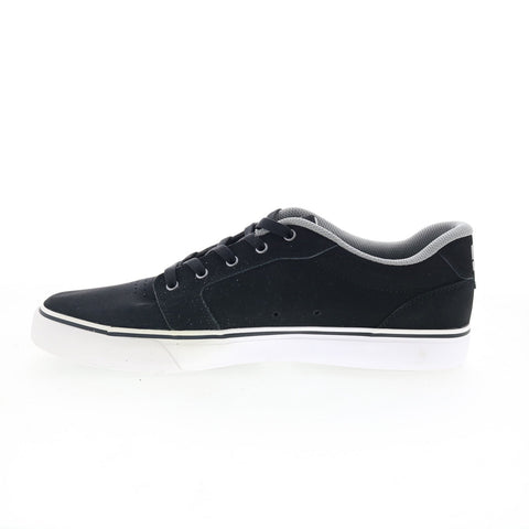 DC Anvil 303190 Mens Black Nubuck Lace Up Skate Inspired Sneakers Shoes