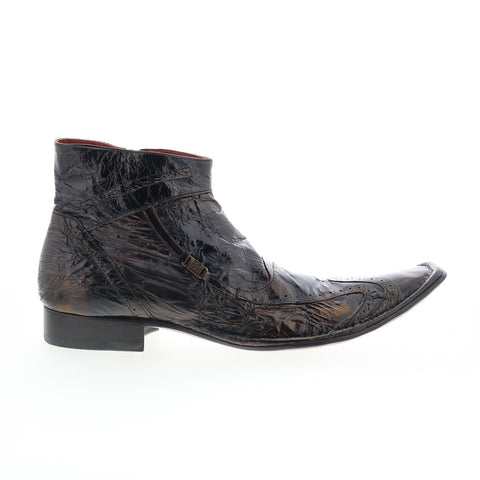 Ghost Microcosmo Peralato Nero 3031 Mens Burgundy Casual Dress Boots