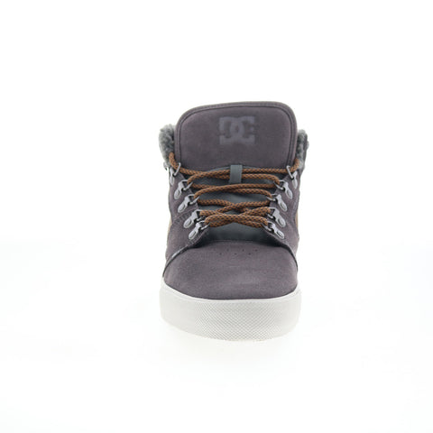 DC Reset HI LE 303200 Mens Gray Nubuck Skate Inspired Sneakers Shoes