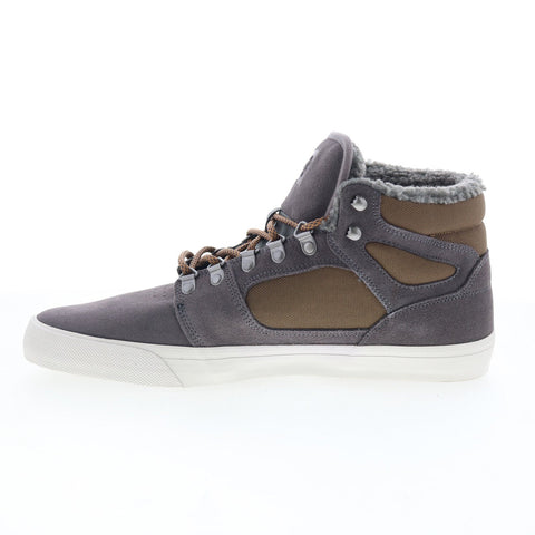 DC Reset HI LE 303200 Mens Gray Nubuck Skate Inspired Sneakers Shoes