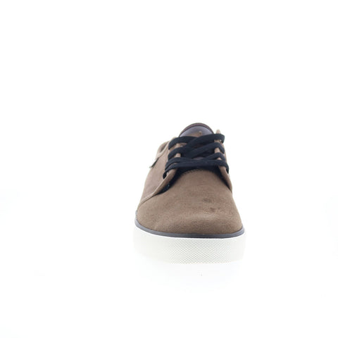 DC Studio S 303284 Mens Brown Suede Lace Up Skate Inspired Sneakers Shoes