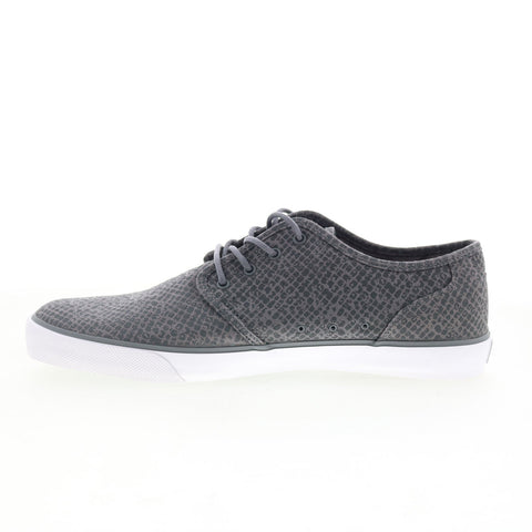 DC Studio TX 303428 Mens Gray Canvas Skate Inspired Sneakers Shoes