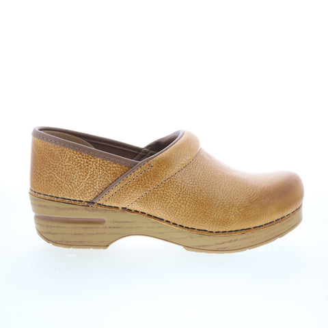 Dansko Professional 306-581464 Womens Brown Leather Clogs Flats Shoes