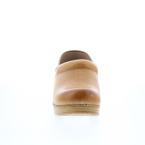 Dansko Professional 306-581464 Womens Brown Leather Clogs Flats Shoes